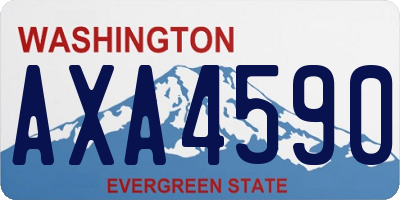 WA license plate AXA4590