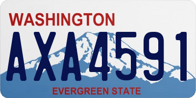 WA license plate AXA4591