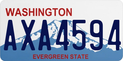 WA license plate AXA4594