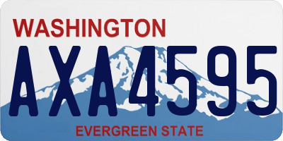 WA license plate AXA4595