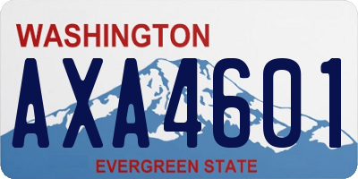 WA license plate AXA4601