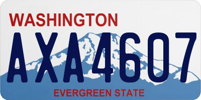 WA license plate AXA4607