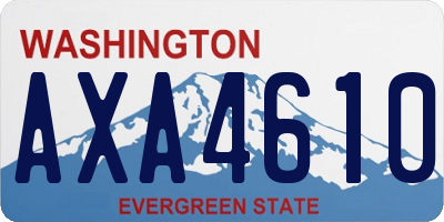 WA license plate AXA4610