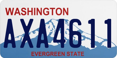 WA license plate AXA4611