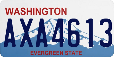 WA license plate AXA4613