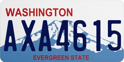 WA license plate AXA4615