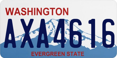 WA license plate AXA4616