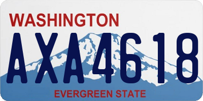 WA license plate AXA4618