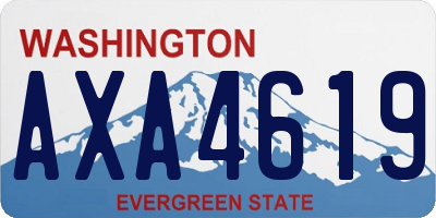 WA license plate AXA4619