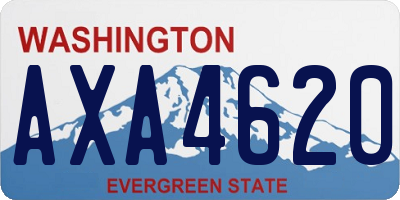 WA license plate AXA4620