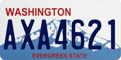 WA license plate AXA4621