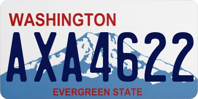 WA license plate AXA4622