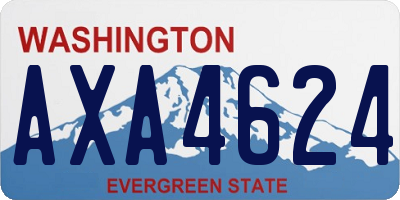 WA license plate AXA4624