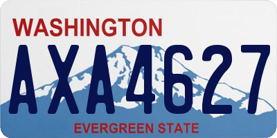 WA license plate AXA4627