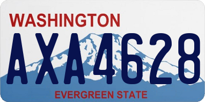 WA license plate AXA4628