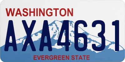 WA license plate AXA4631