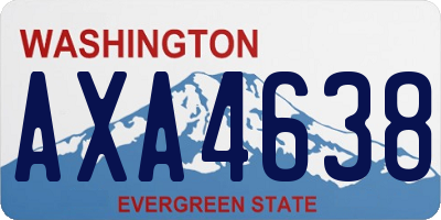 WA license plate AXA4638