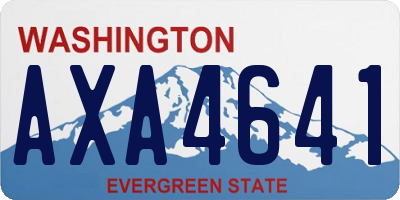 WA license plate AXA4641