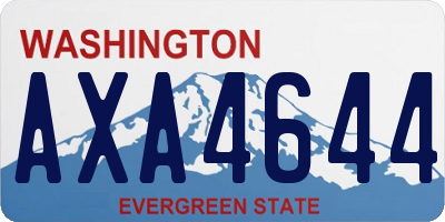 WA license plate AXA4644