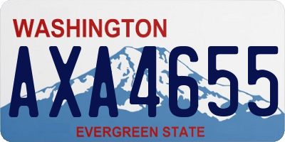 WA license plate AXA4655