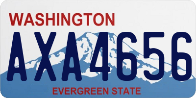 WA license plate AXA4656