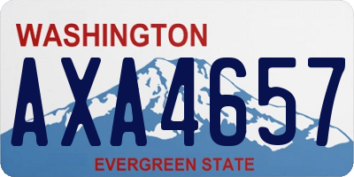 WA license plate AXA4657