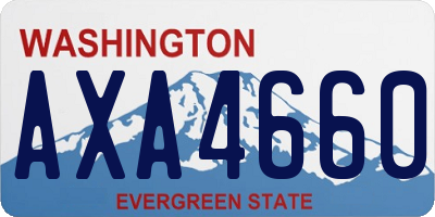 WA license plate AXA4660