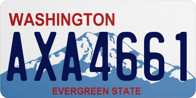 WA license plate AXA4661