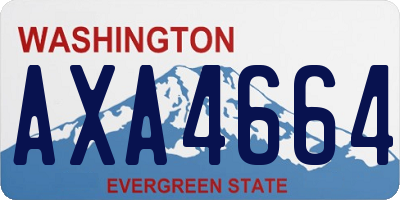 WA license plate AXA4664