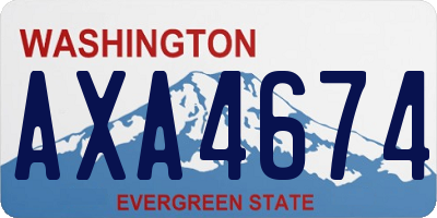 WA license plate AXA4674