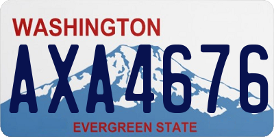 WA license plate AXA4676