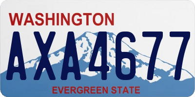 WA license plate AXA4677