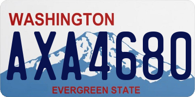 WA license plate AXA4680