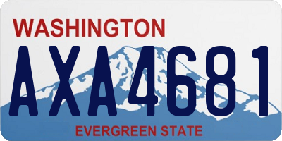 WA license plate AXA4681