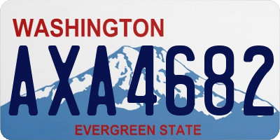 WA license plate AXA4682