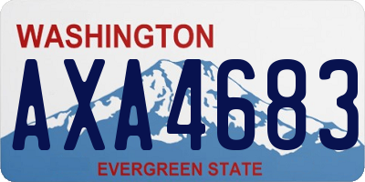 WA license plate AXA4683