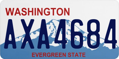 WA license plate AXA4684