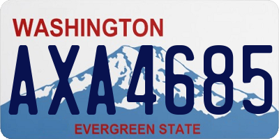 WA license plate AXA4685