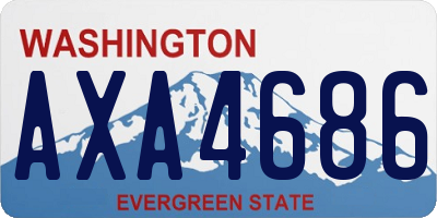 WA license plate AXA4686
