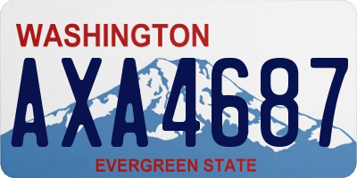 WA license plate AXA4687