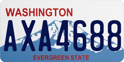WA license plate AXA4688