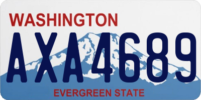 WA license plate AXA4689
