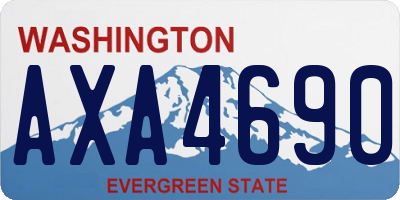 WA license plate AXA4690