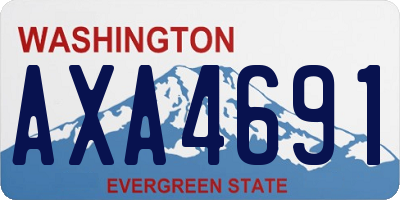 WA license plate AXA4691