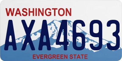 WA license plate AXA4693