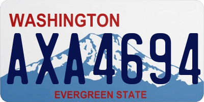 WA license plate AXA4694