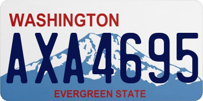 WA license plate AXA4695