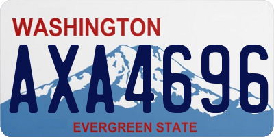WA license plate AXA4696