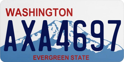 WA license plate AXA4697