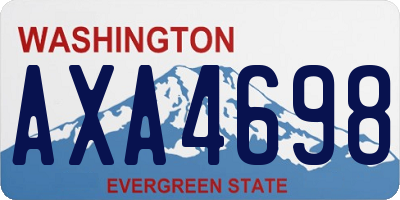 WA license plate AXA4698